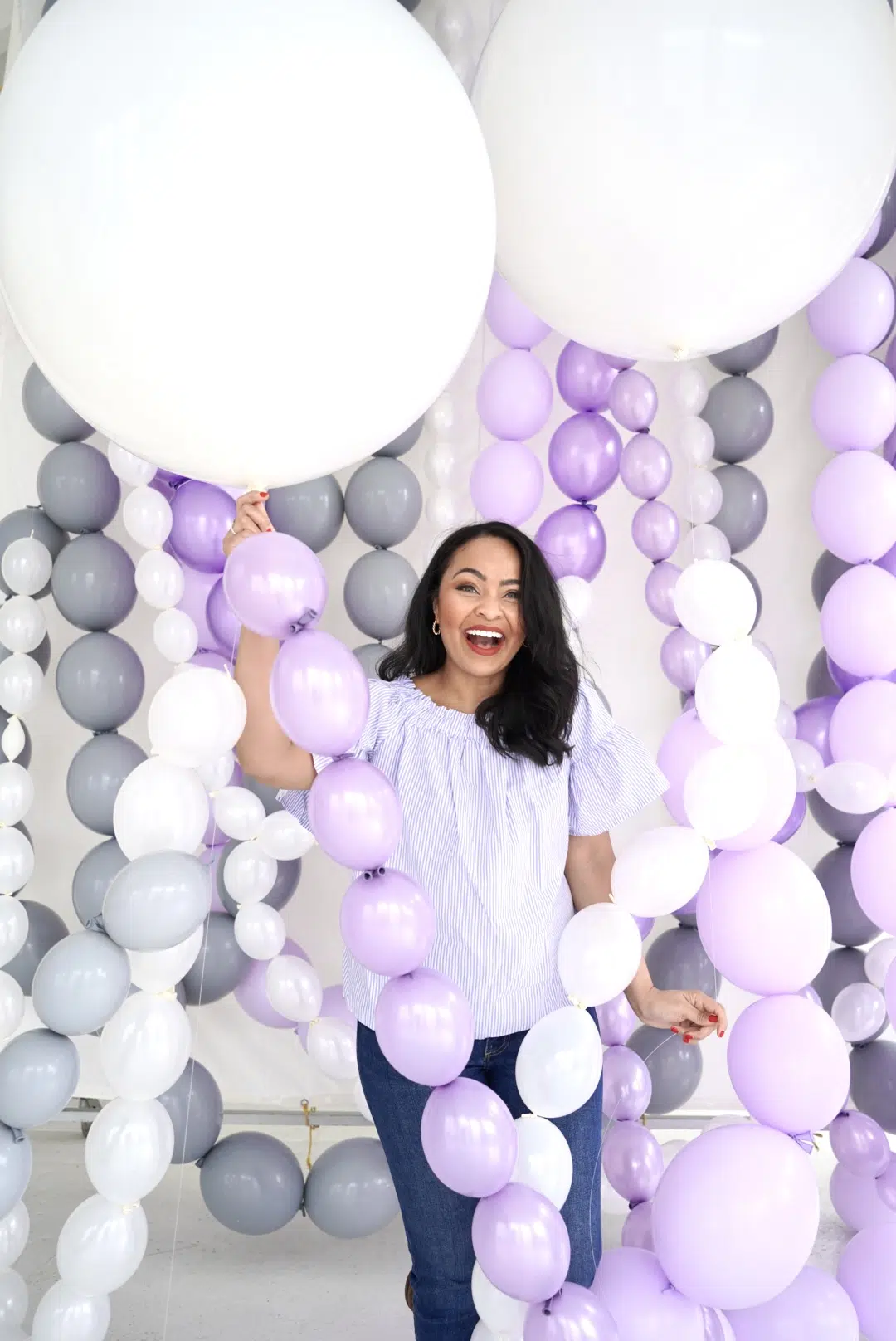 Happy birthday with balloons around lifestyle blogger Jess, of Scotch and the Fox